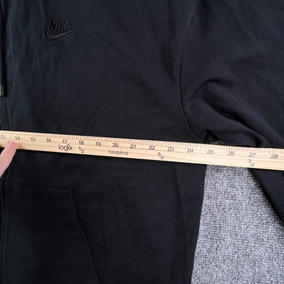Nike Hoodie Women's Size XL Black Full Zip Sweatshirt Long Sleeve Cotton Active - Picture 5 of 12